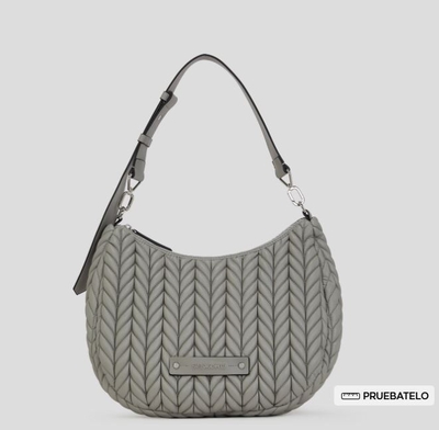 Bolso Karl hobo weave gris